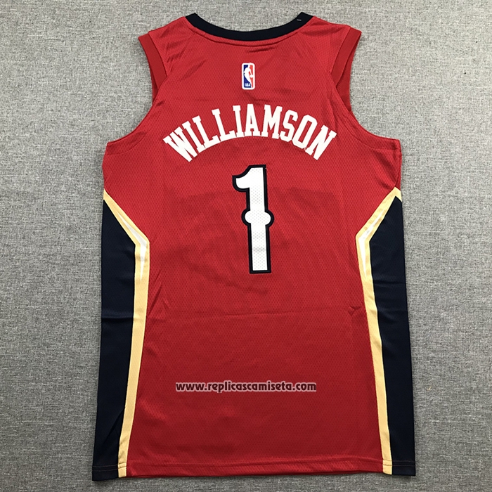 Camiseta New Orleans Pelicans Zion Williamson #1 Statement 2019-20 Rojo